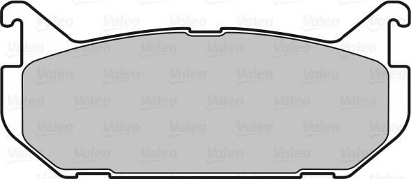 Valeo 598290 - Тормозные колодки, дисковые, комплект unicars.by