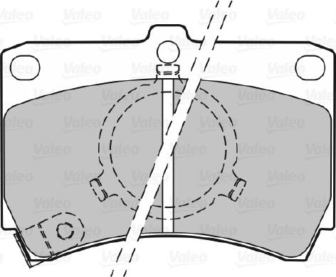 Valeo 598293 - Тормозные колодки, дисковые, комплект unicars.by