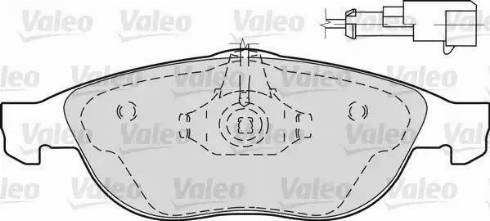 Valeo 598297 - Тормозные колодки, дисковые, комплект unicars.by