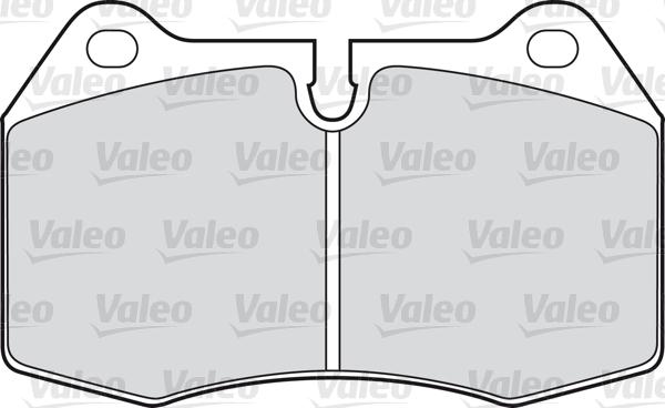 Valeo 598260 - Тормозные колодки, дисковые, комплект unicars.by