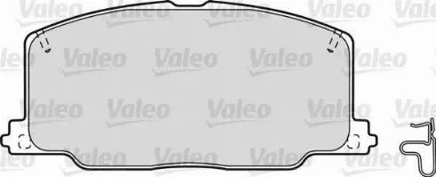 Valeo 598267 - Тормозные колодки, дисковые, комплект unicars.by