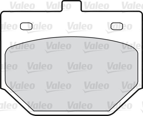 Valeo 598209 - Тормозные колодки, дисковые, комплект unicars.by