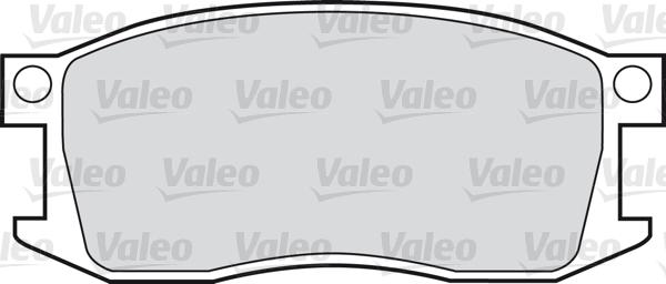 Valeo 598208 - Тормозные колодки, дисковые, комплект unicars.by