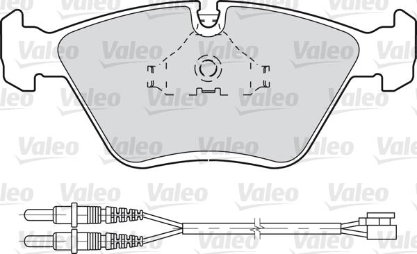 Valeo 598281 - Тормозные колодки, дисковые, комплект unicars.by