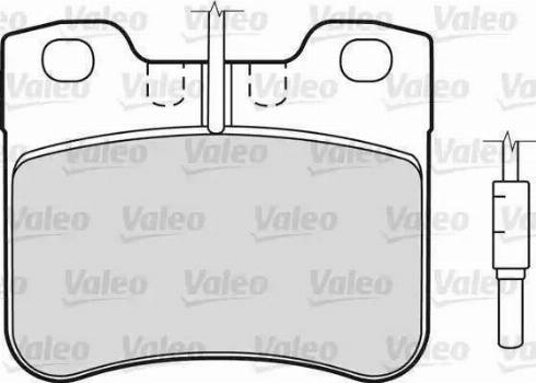 Valeo 598287 - Тормозные колодки, дисковые, комплект unicars.by