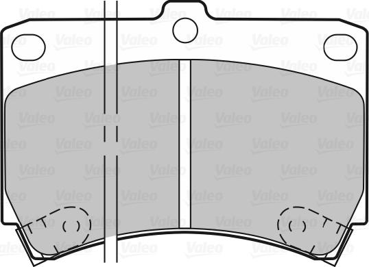 Valeo 598274 - Тормозные колодки, дисковые, комплект unicars.by