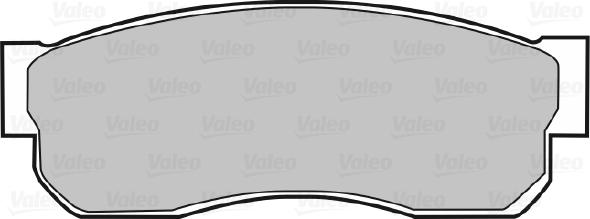 Valeo 598278 - Тормозные колодки, дисковые, комплект unicars.by