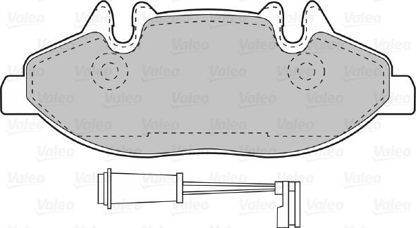 Valeo 598764 - Тормозные колодки, дисковые, комплект unicars.by