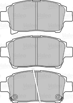 Valeo 670737 - Тормозные колодки, дисковые, комплект unicars.by