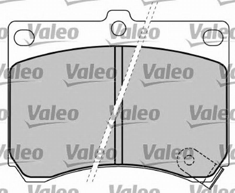 Valeo 597417 - Тормозные колодки, дисковые, комплект unicars.by