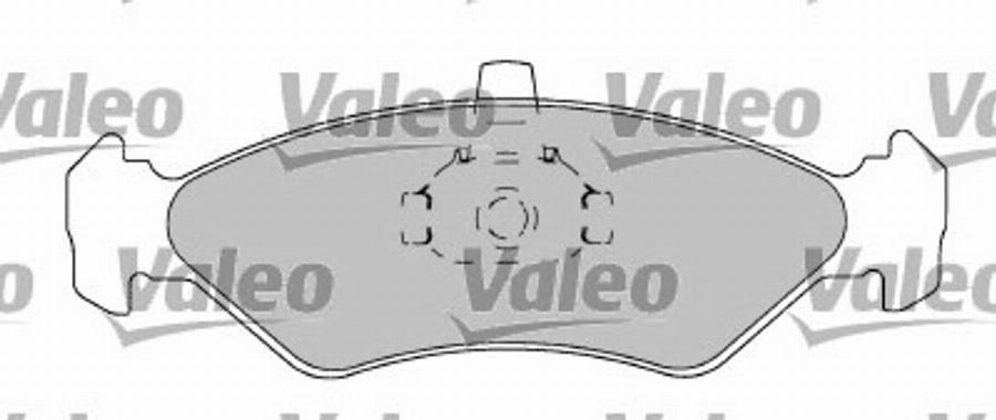 Valeo 597567 - Тормозные колодки, дисковые, комплект unicars.by