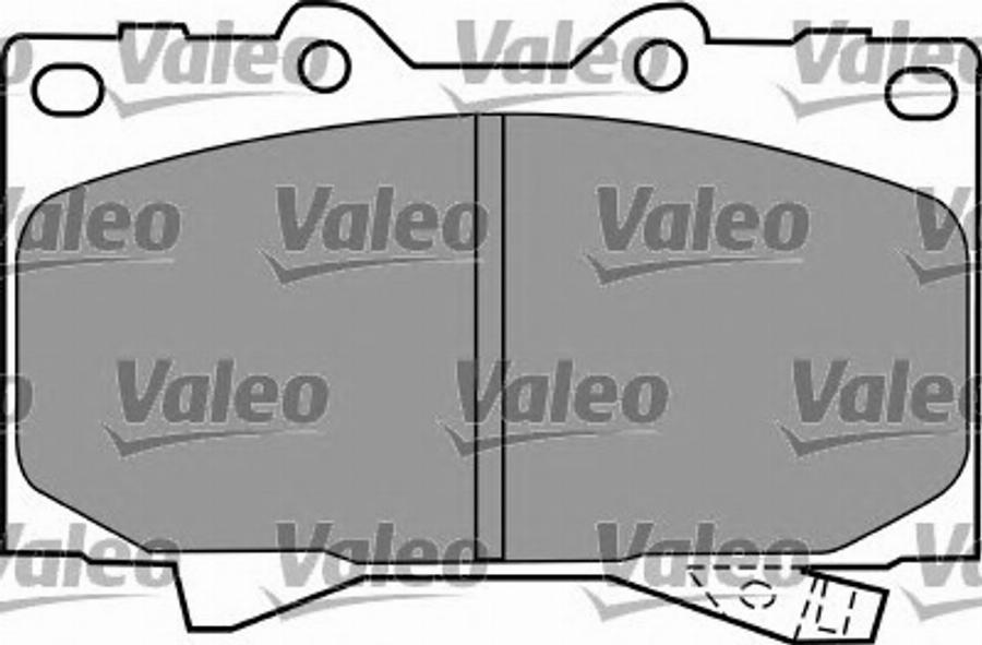 Valeo 597512 - Тормозные колодки, дисковые, комплект unicars.by