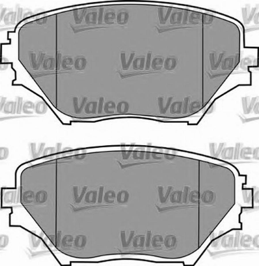 Valeo 597517 - Тормозные колодки, дисковые, комплект unicars.by