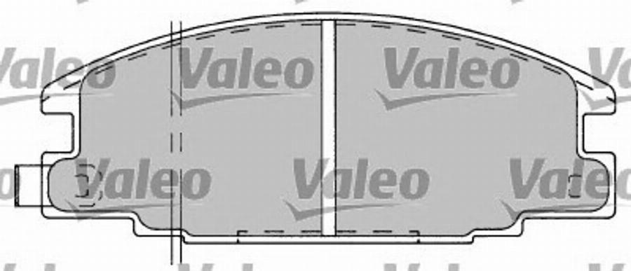 Valeo 597093 - Тормозные колодки, дисковые, комплект unicars.by