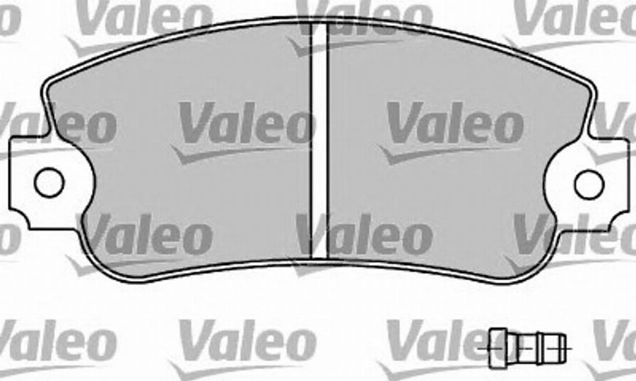 Valeo 597015 - Тормозные колодки, дисковые, комплект unicars.by