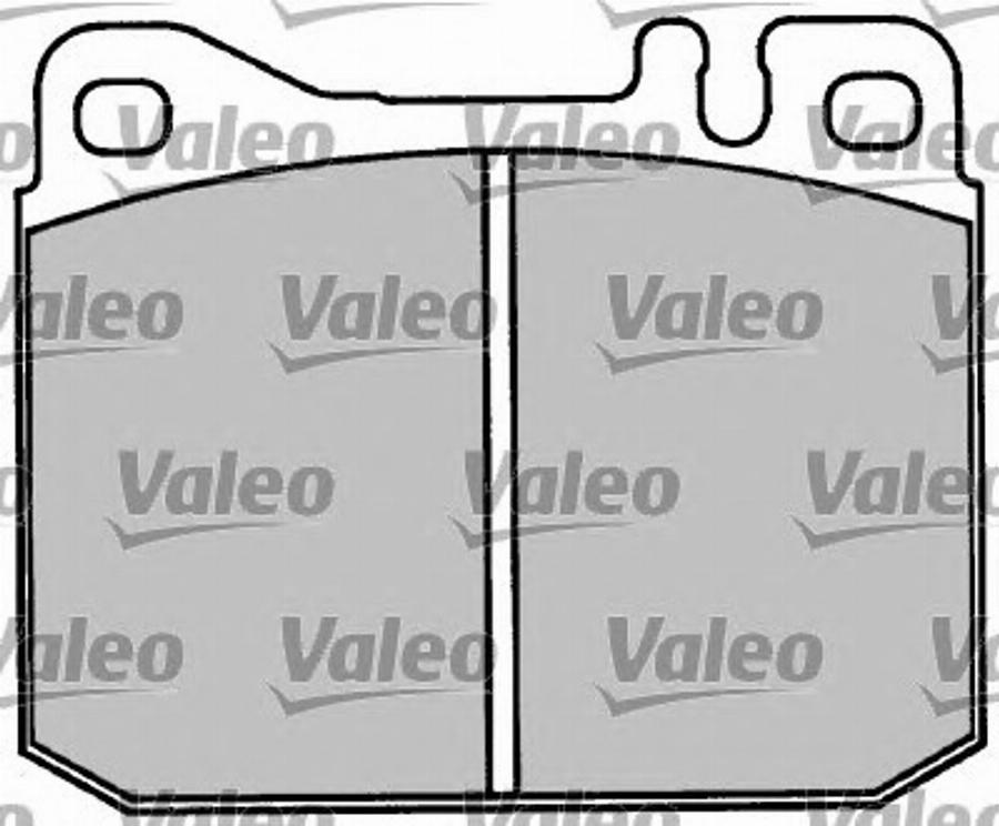 Valeo 597010 - Тормозные колодки, дисковые, комплект unicars.by