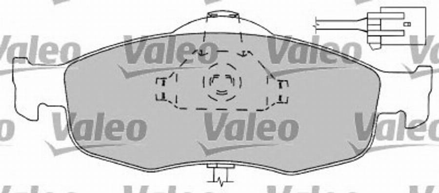 Valeo 597169 - Тормозные колодки, дисковые, комплект unicars.by