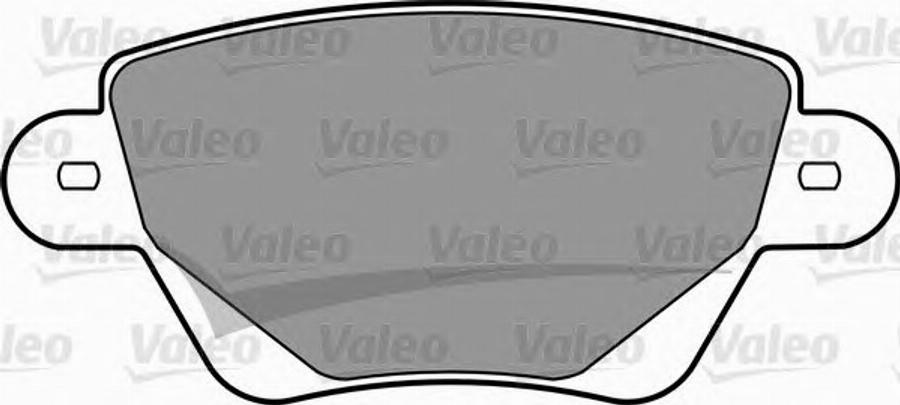 Valeo 597392 - Тормозные колодки, дисковые, комплект unicars.by