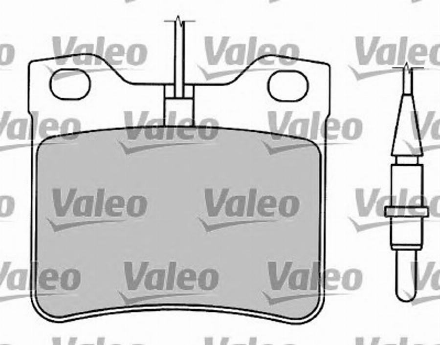 Valeo 597243 - Тормозные колодки, дисковые, комплект unicars.by