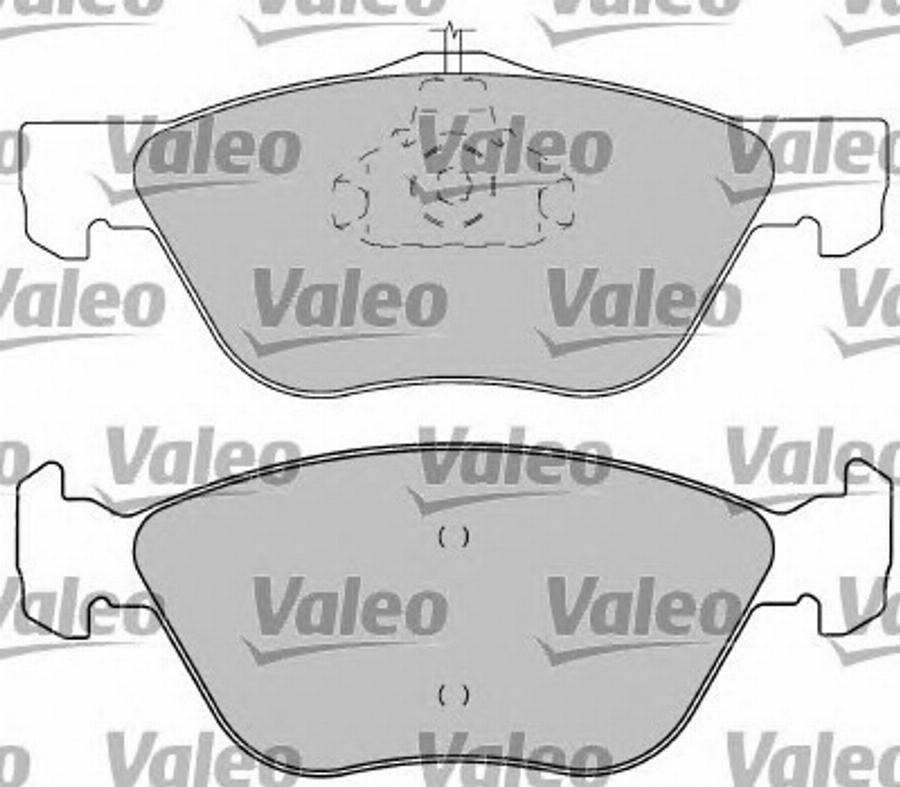 Valeo 597217 - Тормозные колодки, дисковые, комплект unicars.by