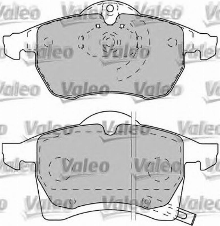 Valeo 540945 - Тормозные колодки, дисковые, комплект unicars.by