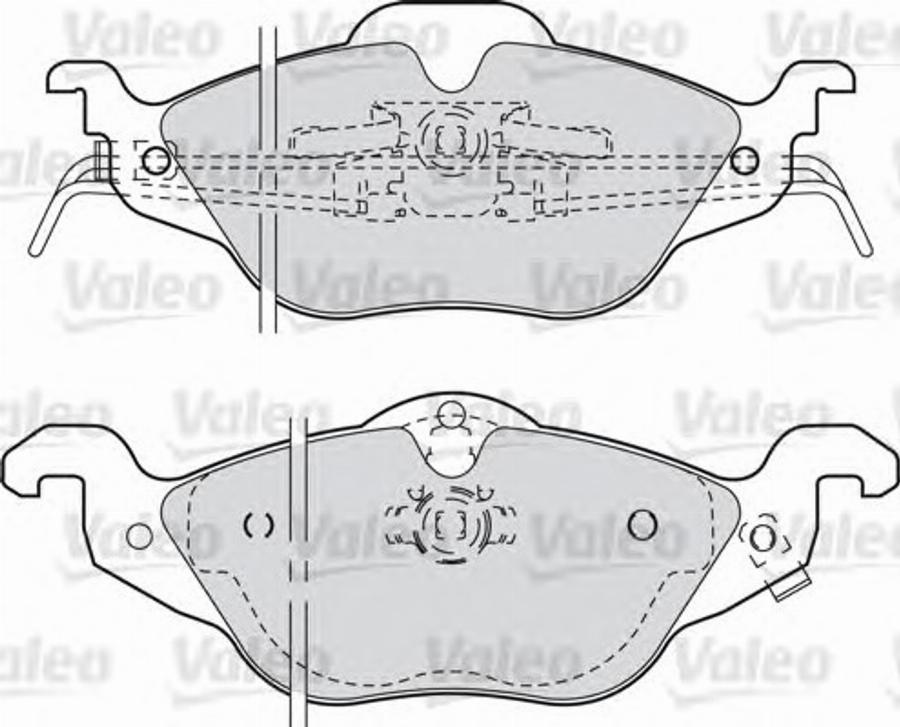 Valeo 540941 - Тормозные колодки, дисковые, комплект unicars.by