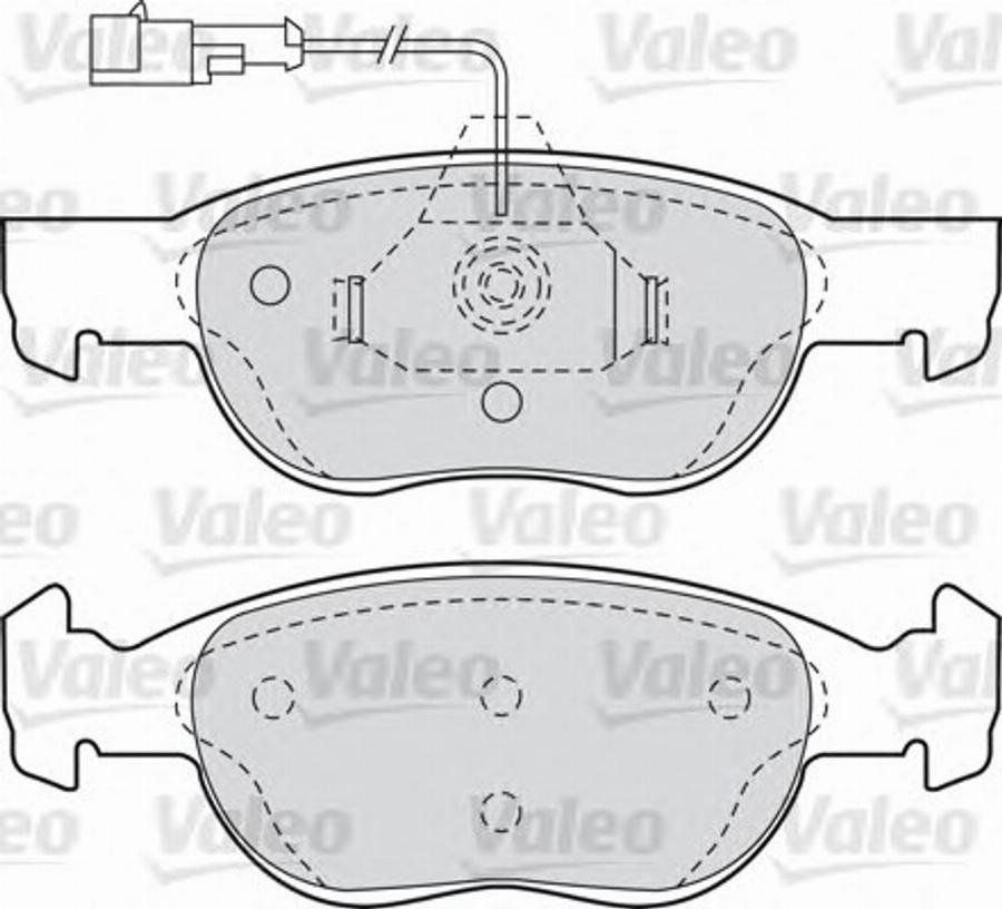 Valeo 540936 - Тормозные колодки, дисковые, комплект unicars.by