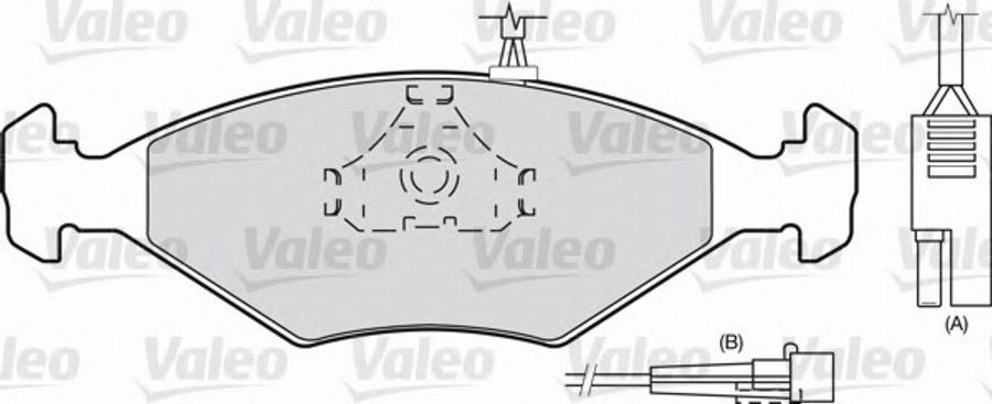 Valeo 540 499 - Тормозные колодки, дисковые, комплект unicars.by