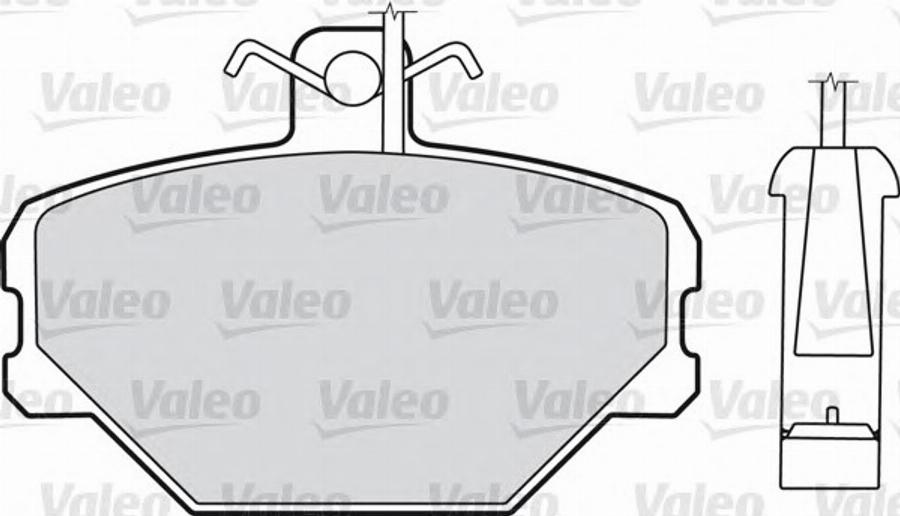 Valeo 540 406 - Тормозные колодки, дисковые, комплект unicars.by