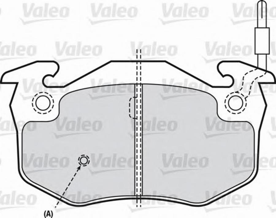 Valeo 540 484 - Тормозные колодки, дисковые, комплект unicars.by