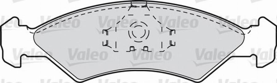 Valeo 540 488 - Тормозные колодки, дисковые, комплект unicars.by