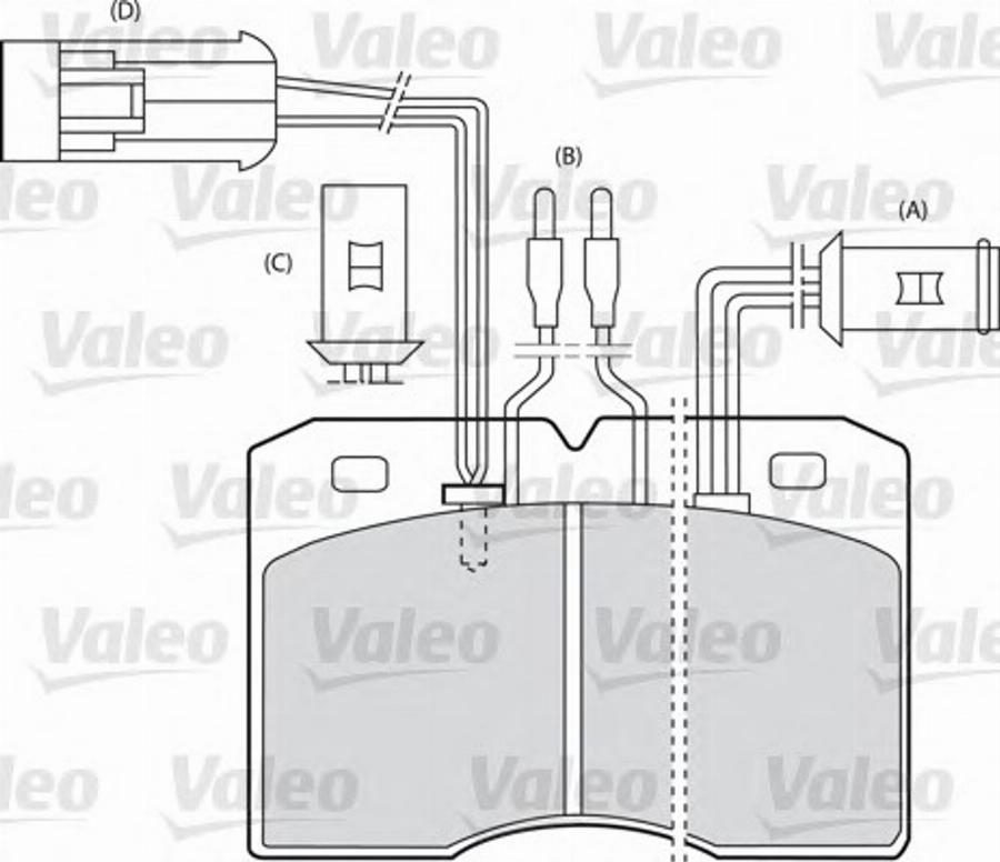 Valeo 540 435 - Тормозные колодки, дисковые, комплект unicars.by