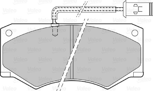 Valeo 540436 - Тормозные колодки, дисковые, комплект unicars.by