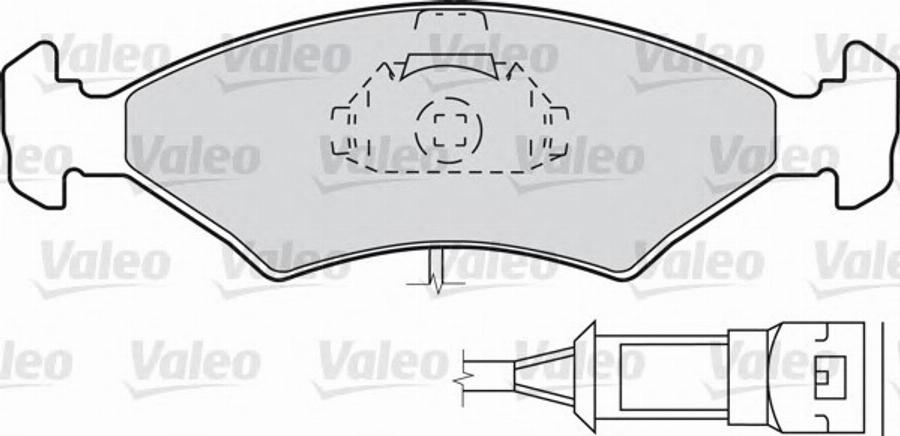 Valeo 540 422 - Тормозные колодки, дисковые, комплект unicars.by