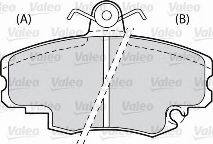 Valeo 540 476 - Тормозные колодки, дисковые, комплект unicars.by