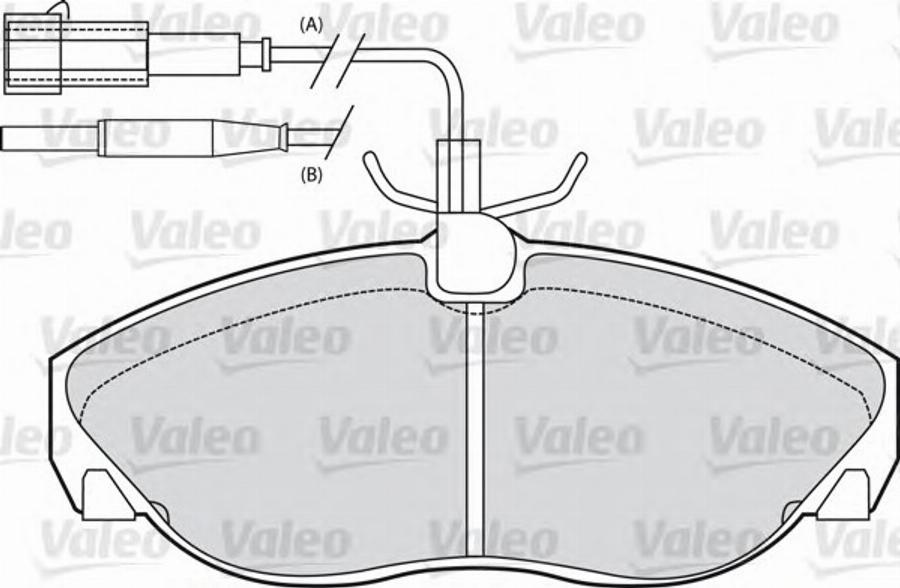 Valeo 540 548 - Тормозные колодки, дисковые, комплект unicars.by