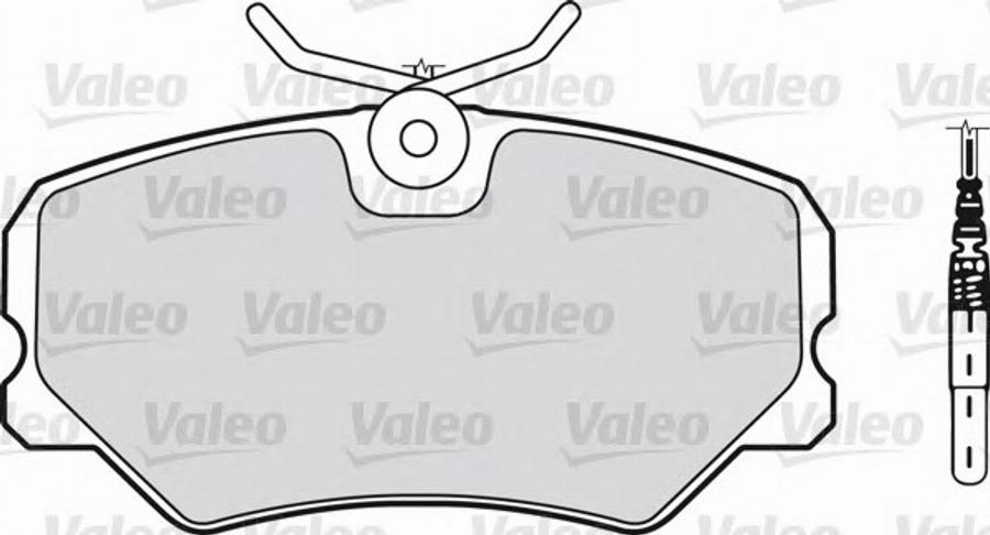 Valeo 540542 - Тормозные колодки, дисковые, комплект unicars.by