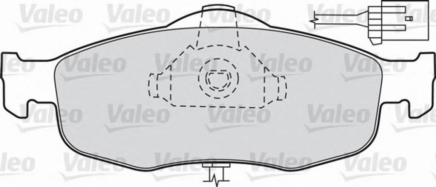 Valeo 540 555 - Тормозные колодки, дисковые, комплект unicars.by