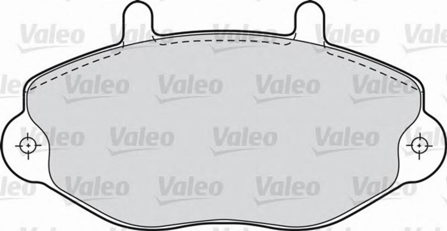 Valeo 540 558 - Тормозные колодки, дисковые, комплект unicars.by