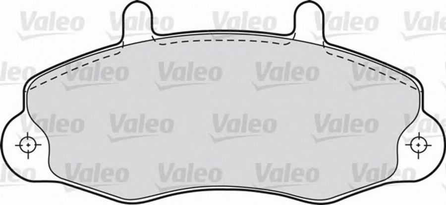 Valeo 540 557 - Тормозные колодки, дисковые, комплект unicars.by