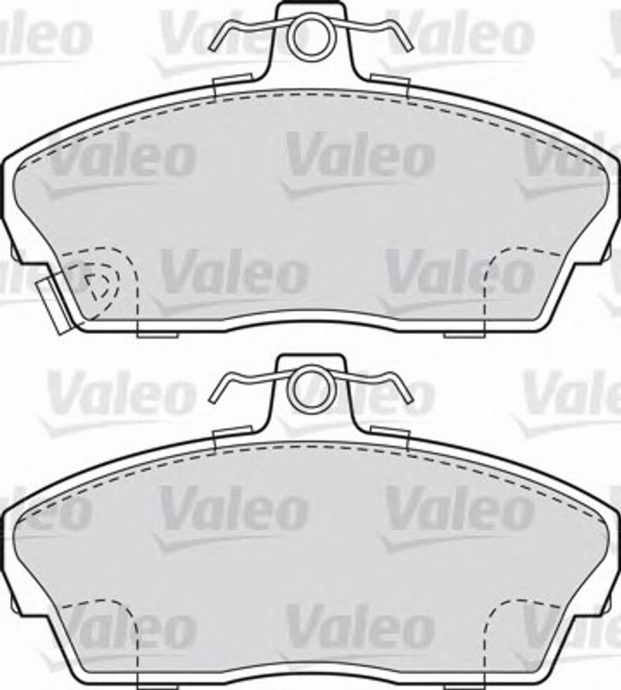 Valeo 540537 - Тормозные колодки, дисковые, комплект unicars.by