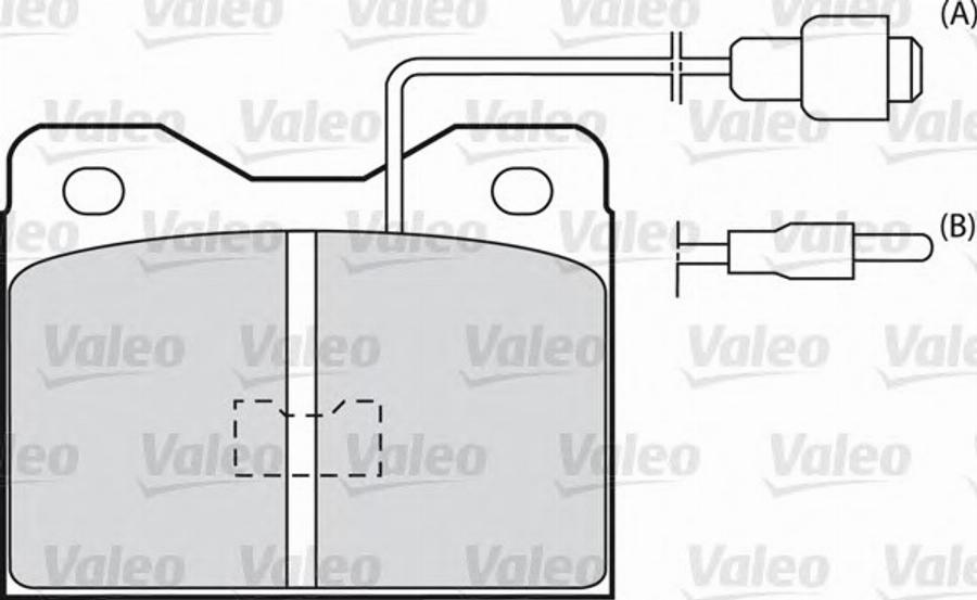 Valeo 540038 - Тормозные колодки, дисковые, комплект unicars.by