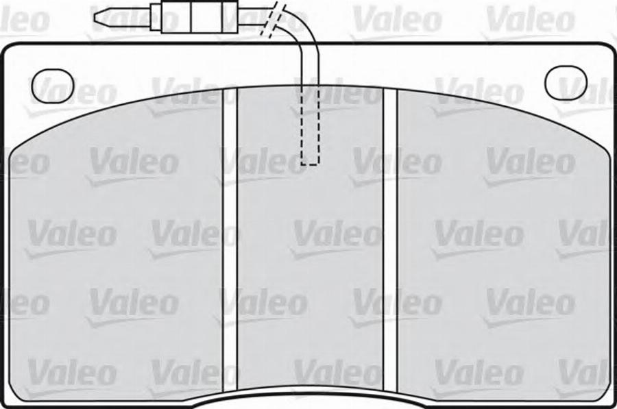 Valeo 540 101 - Тормозные колодки, дисковые, комплект unicars.by