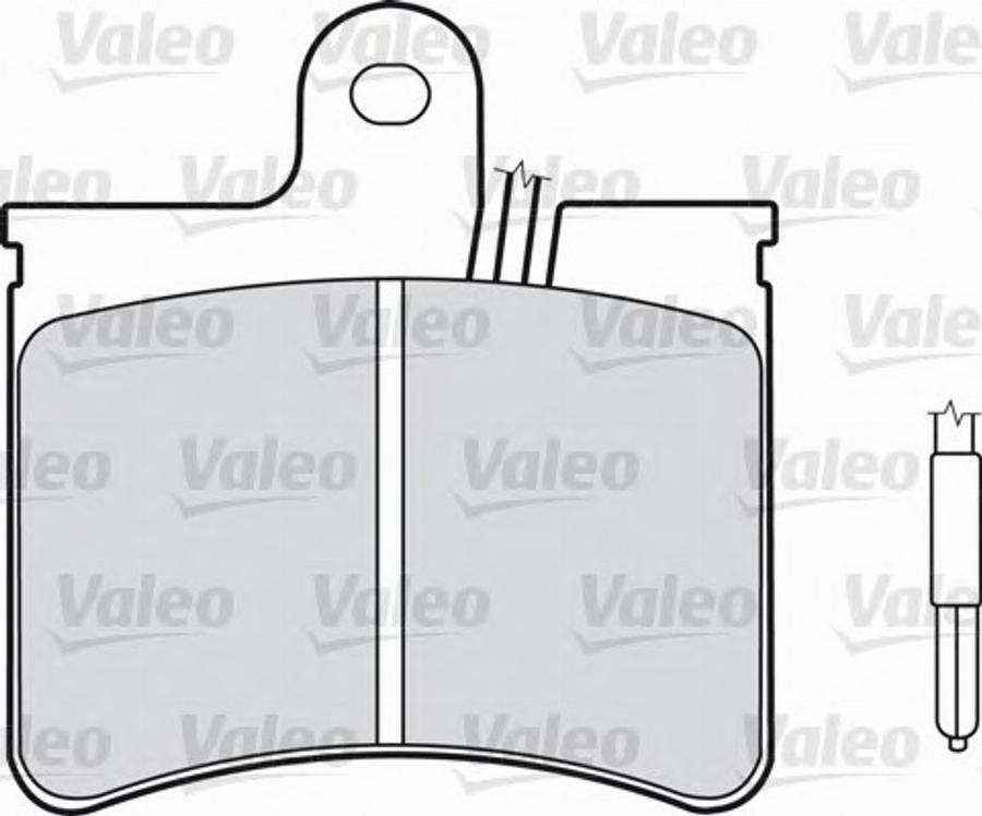 Valeo 540102 - Тормозные колодки, дисковые, комплект unicars.by