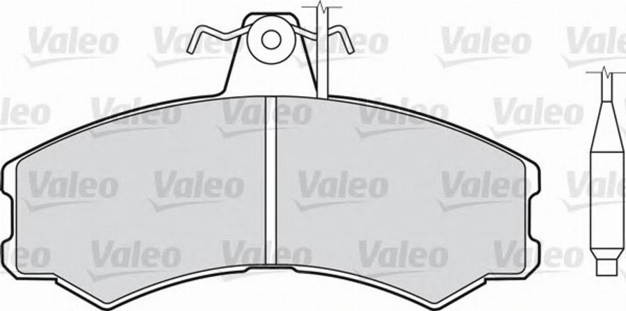 Valeo 540 107 - Тормозные колодки, дисковые, комплект unicars.by