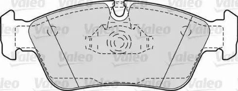 Valeo 598604 - Тормозные колодки, дисковые, комплект unicars.by