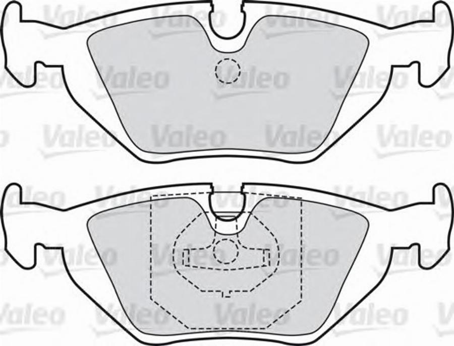 Valeo 540802 - Тормозные колодки, дисковые, комплект unicars.by