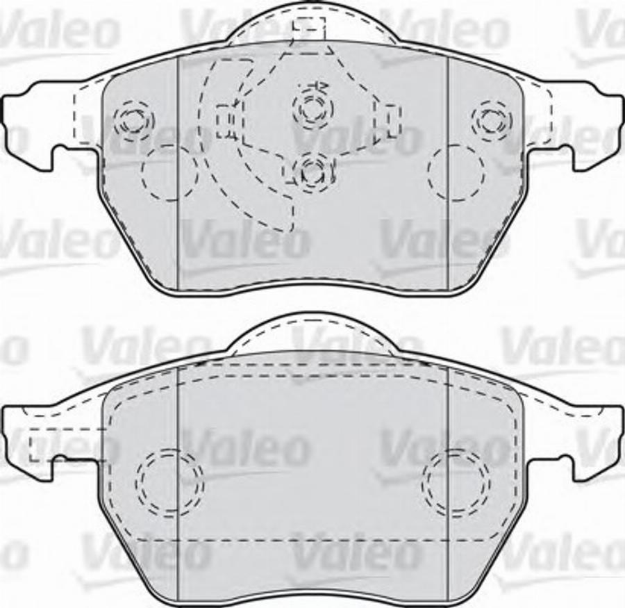 Valeo 540797 - Тормозные колодки, дисковые, комплект unicars.by