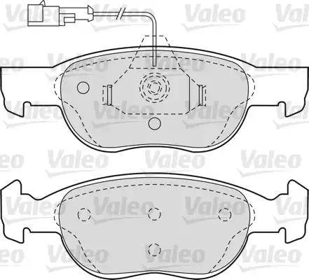 Valeo 540749 - Тормозные колодки, дисковые, комплект unicars.by