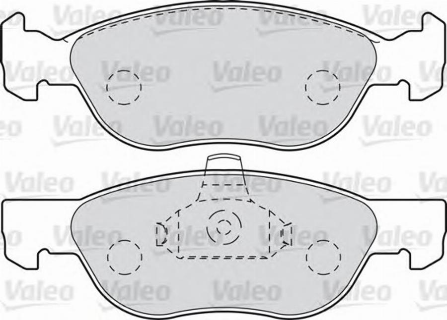 Valeo 540750 - Тормозные колодки, дисковые, комплект unicars.by